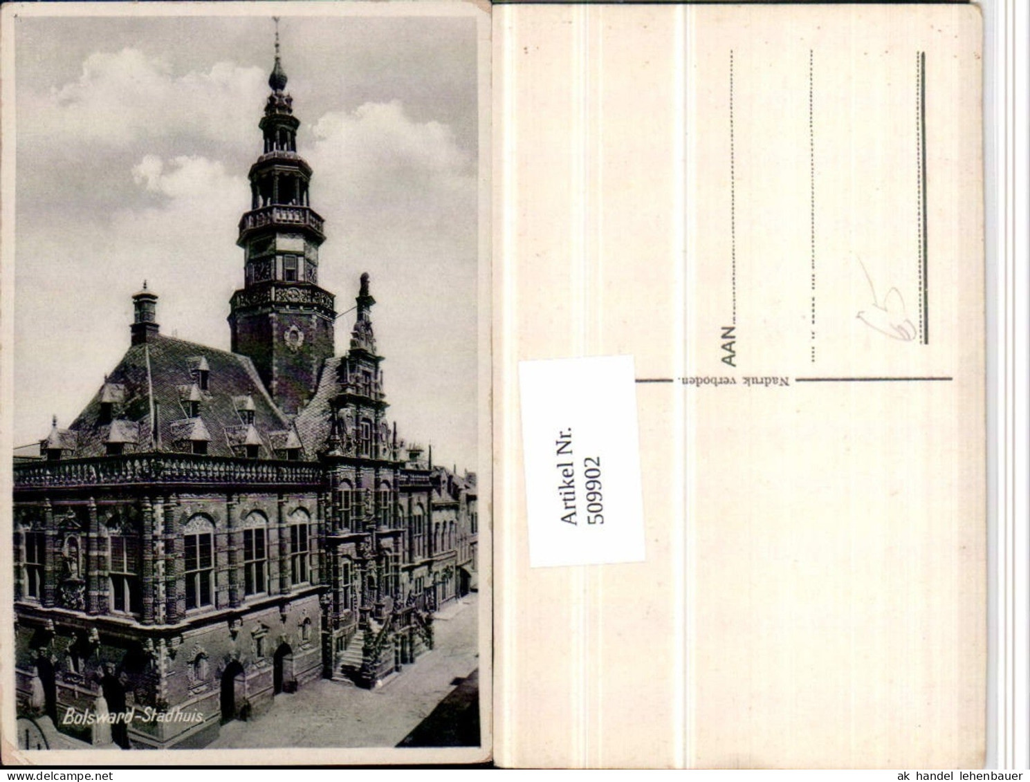 509902,Netherlands Bolsward Boalsert Stadhuis Stadthaus Rathaus