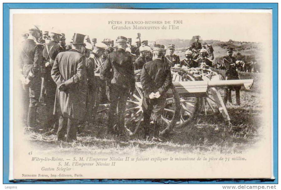 51 - BETHENY -- Fêtes Franco Russes - Revue de Bétheny - N° 45