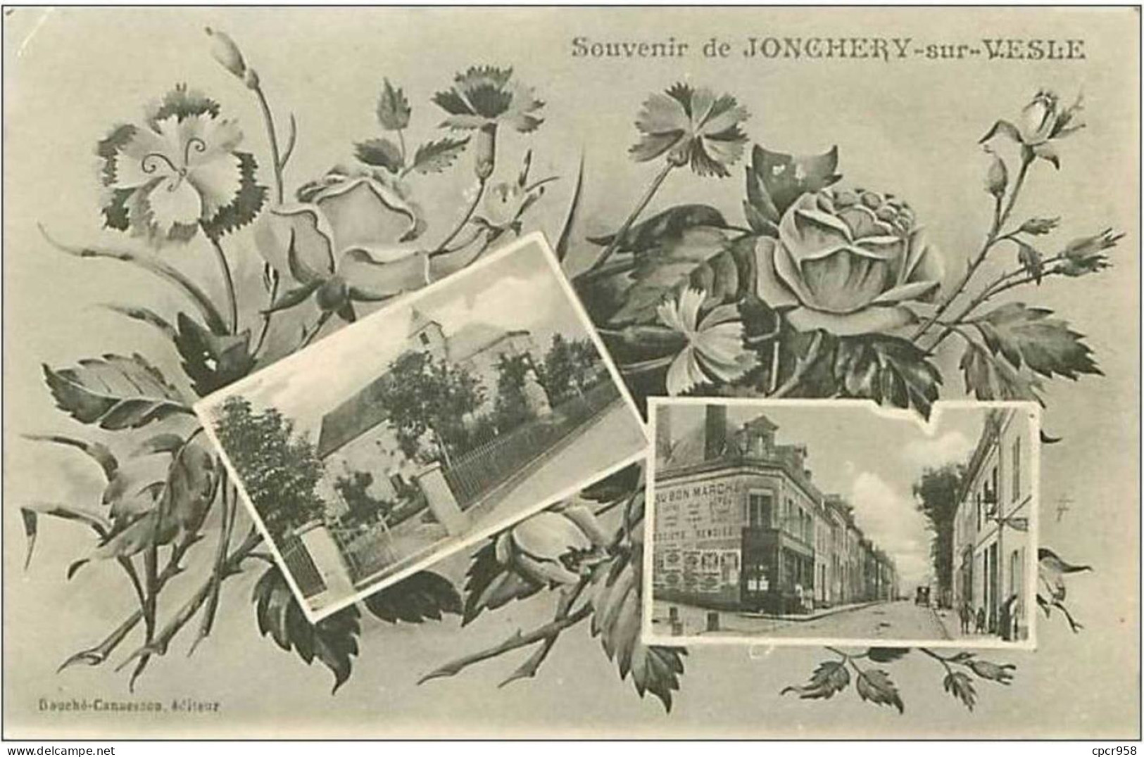 51.JONCHERY SUR VESLE.SOUVENIR DE JONCHERY SUR VESLE