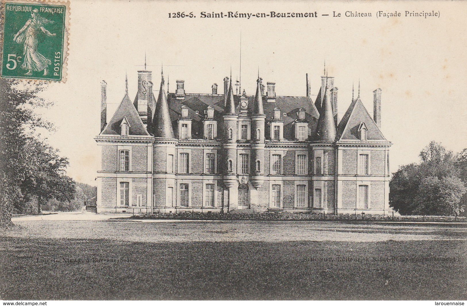 51 - SAINT REMY EN BOUZEMONT - Le Château (Façade Principale)
