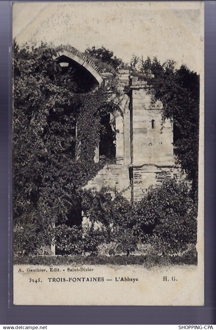 51 - Trois-Fontaines - L ' Abbaye - Non voyagé - Dos divisé
