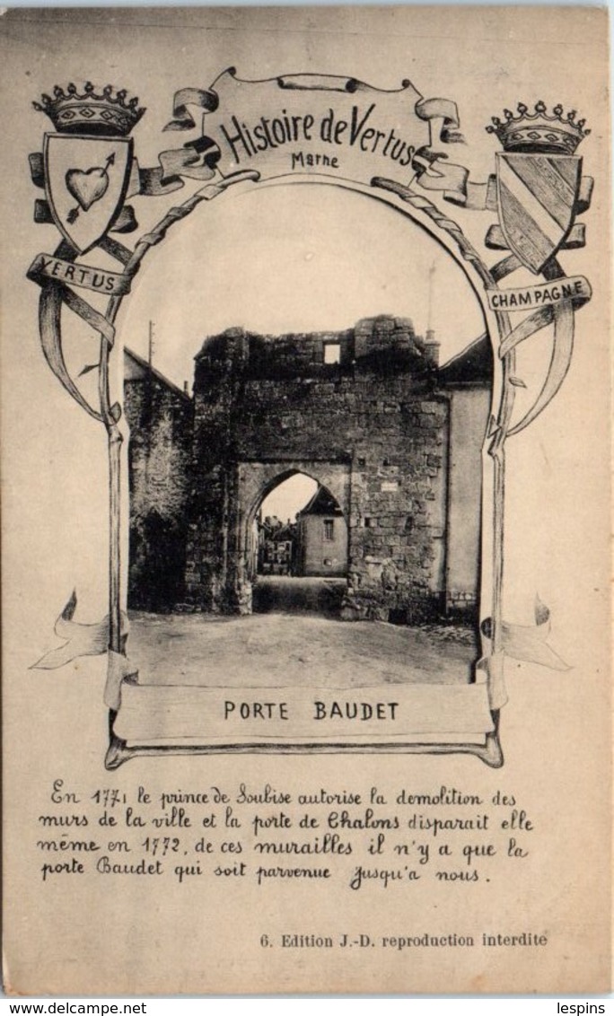 51 - VERTUS - Histoire de Vertus