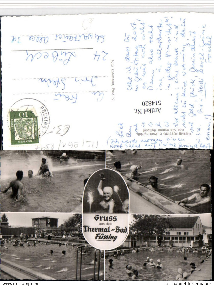514820,Therme Füssing b. Pocking Thermalbad Mehrbildkarte