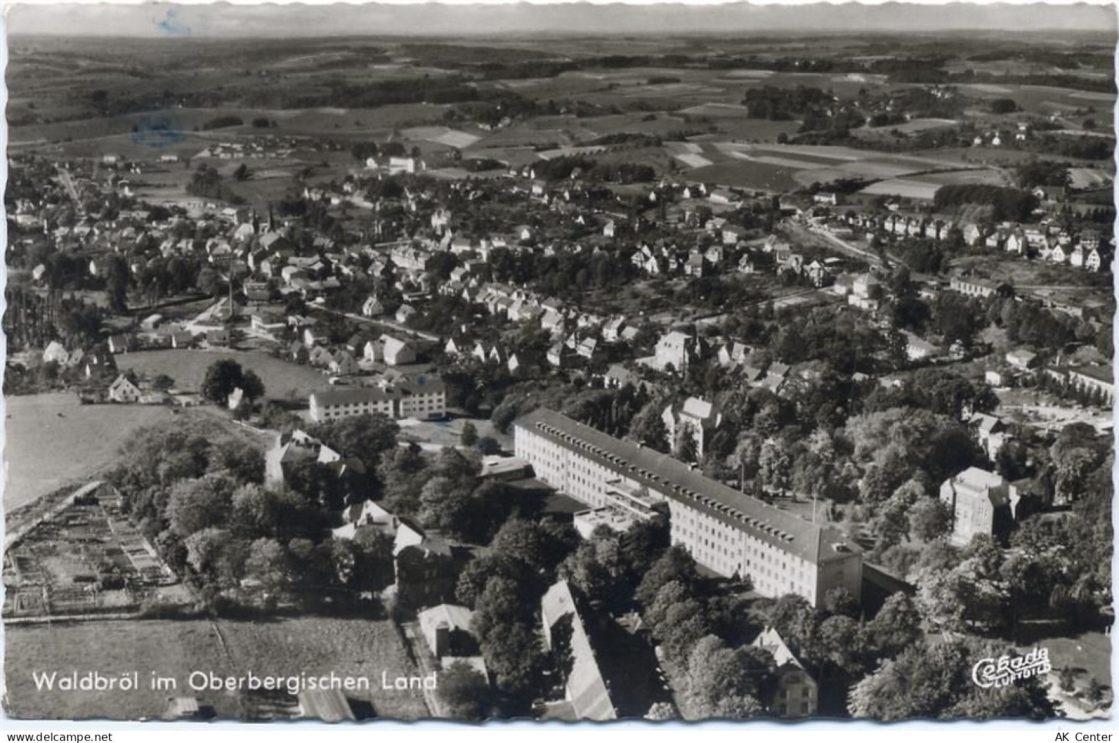 51545 W5220 Waldbröl 1961 - Waldbröl, Luftbild,Otto Müller OHG - 20029328