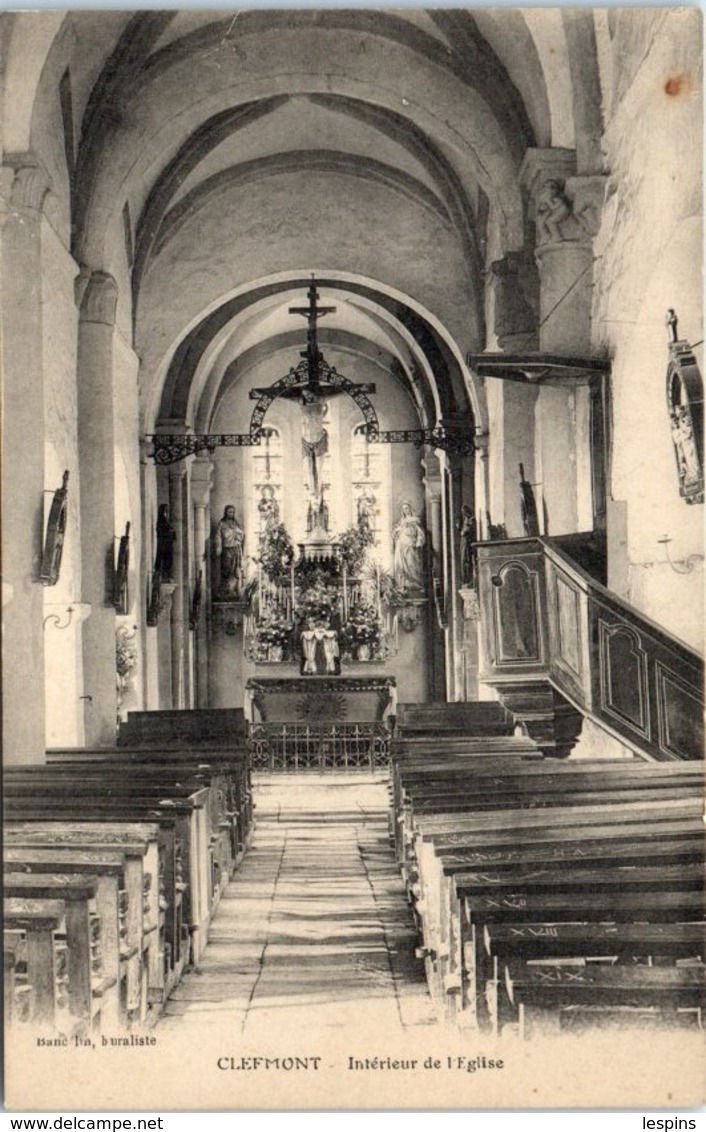 52 - CLEFMONT -- Intérieur de l'Eglise