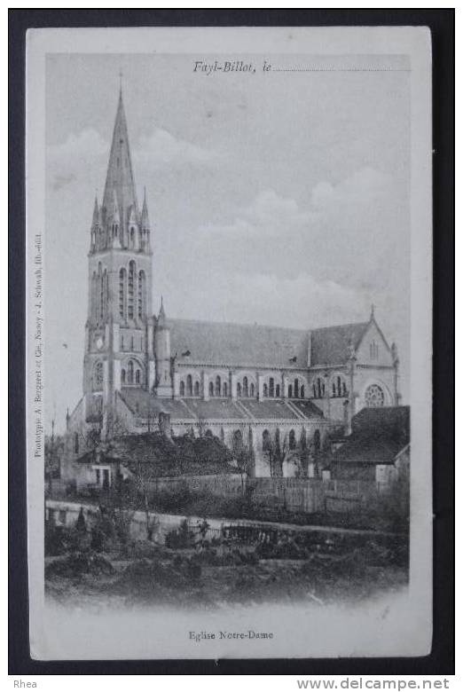 52 Fayl-Billot eglise    D52D  K52197K  C52197C RH034198