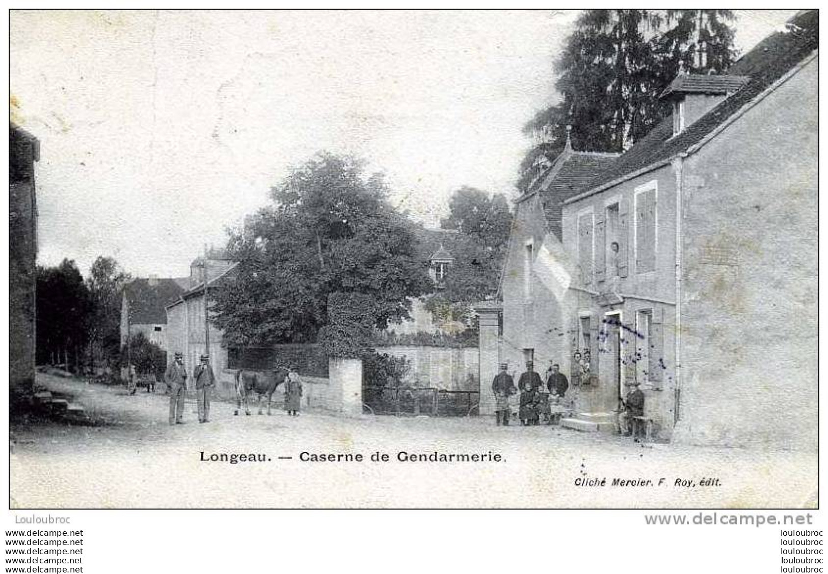 52 LE VALLINOT LONGEAU CASERNE DE GENDARMERIE EDIT MERCIER