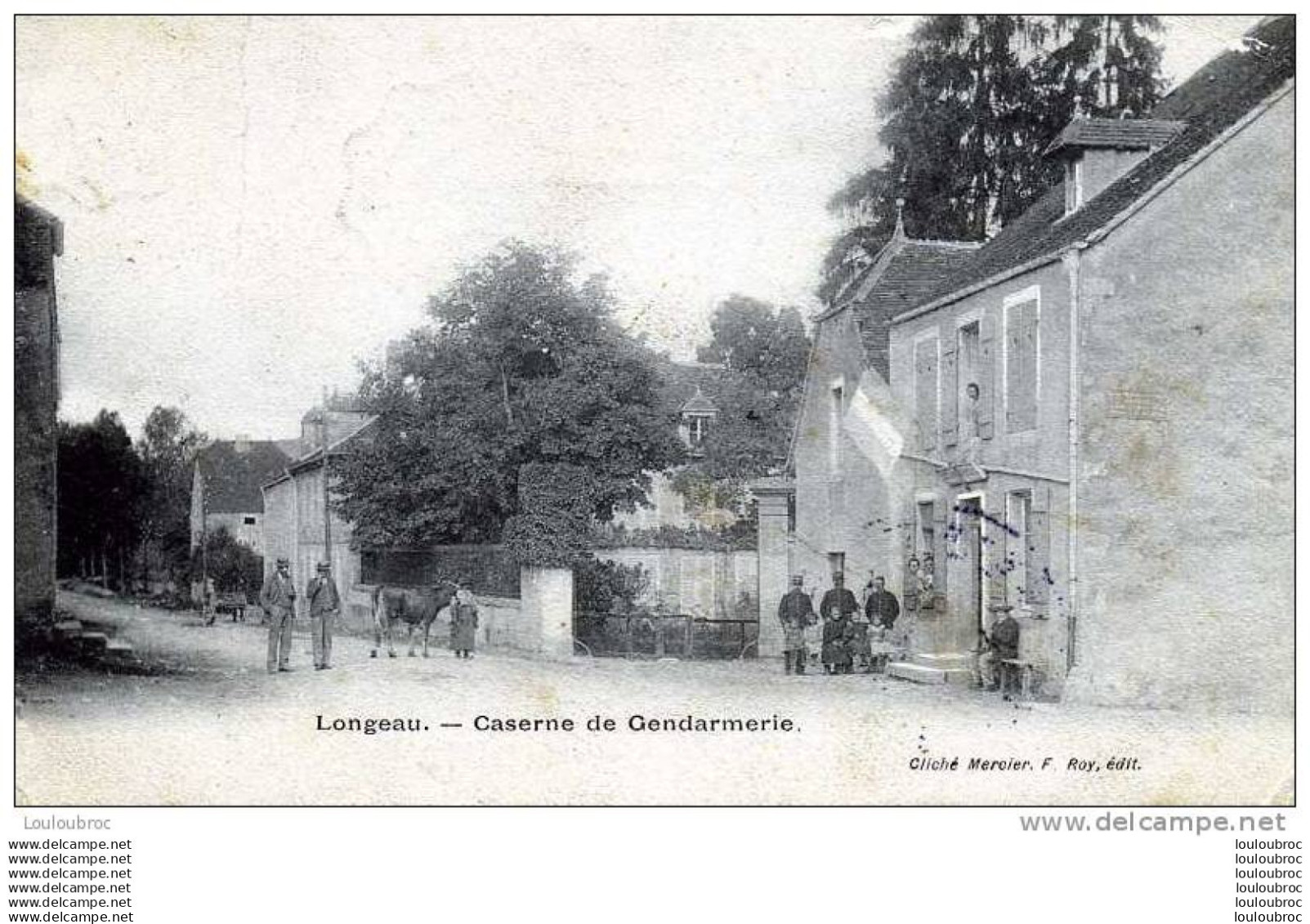 52 LE VALLINOT LONGEAU CASERNE DE GENDARMERIE EDIT MERCIER