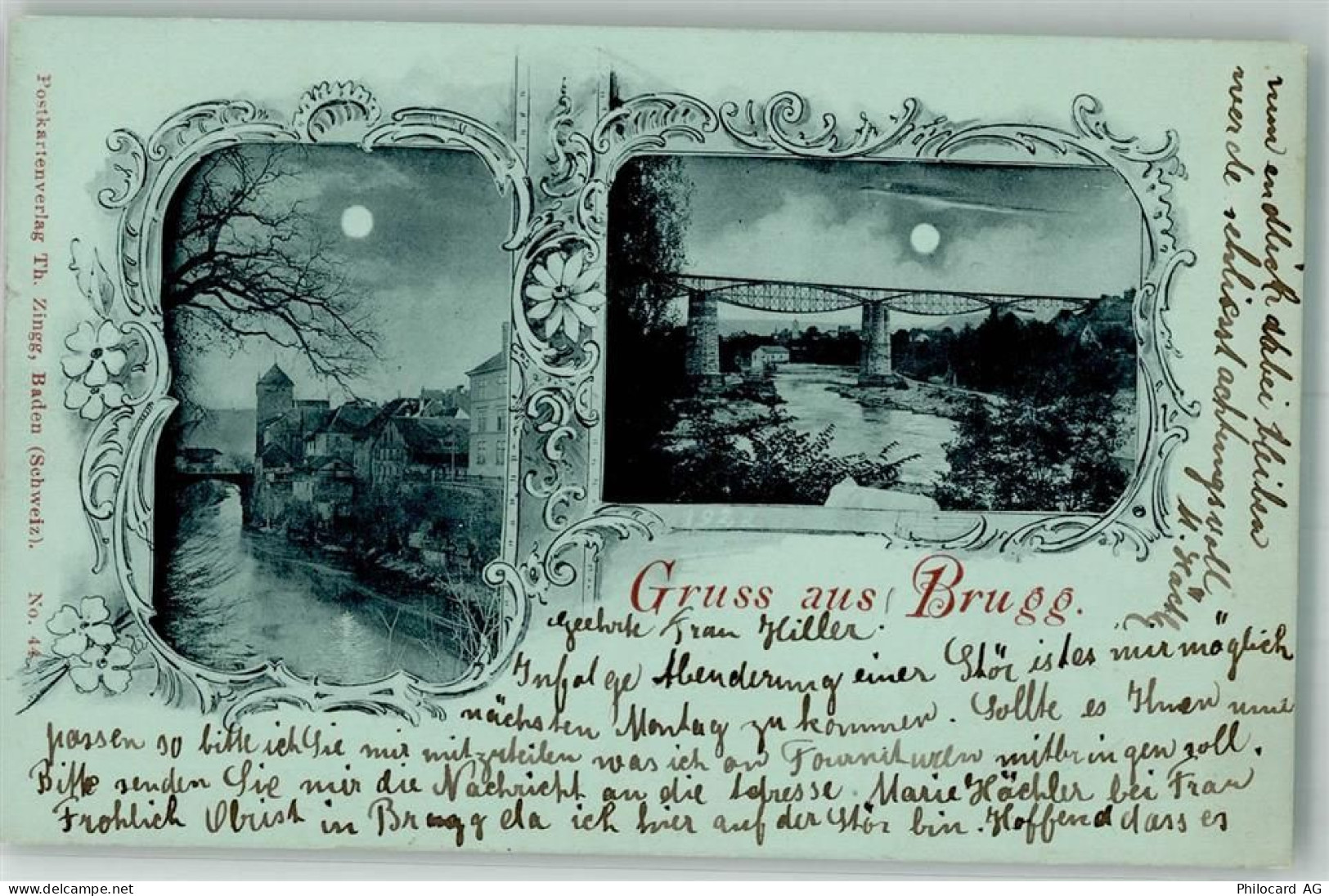 5200 Brugg AG 1899 Mondschein - 13306162
