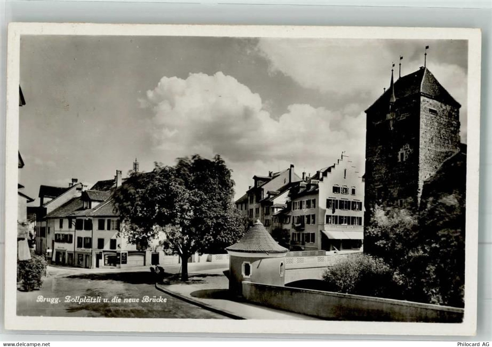 5200 Brugg AG 1936 Foto AK Zollplätzli Neue Brücke - 38025574