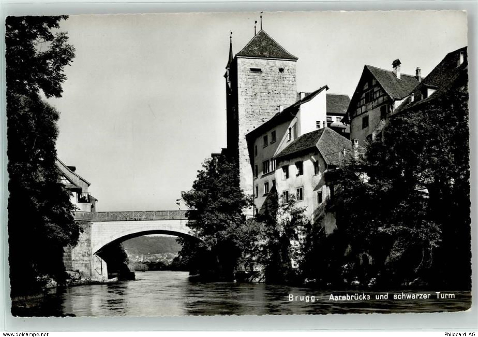5200 Brugg AG - Aarebrücke schwarzer Turm - 39402530