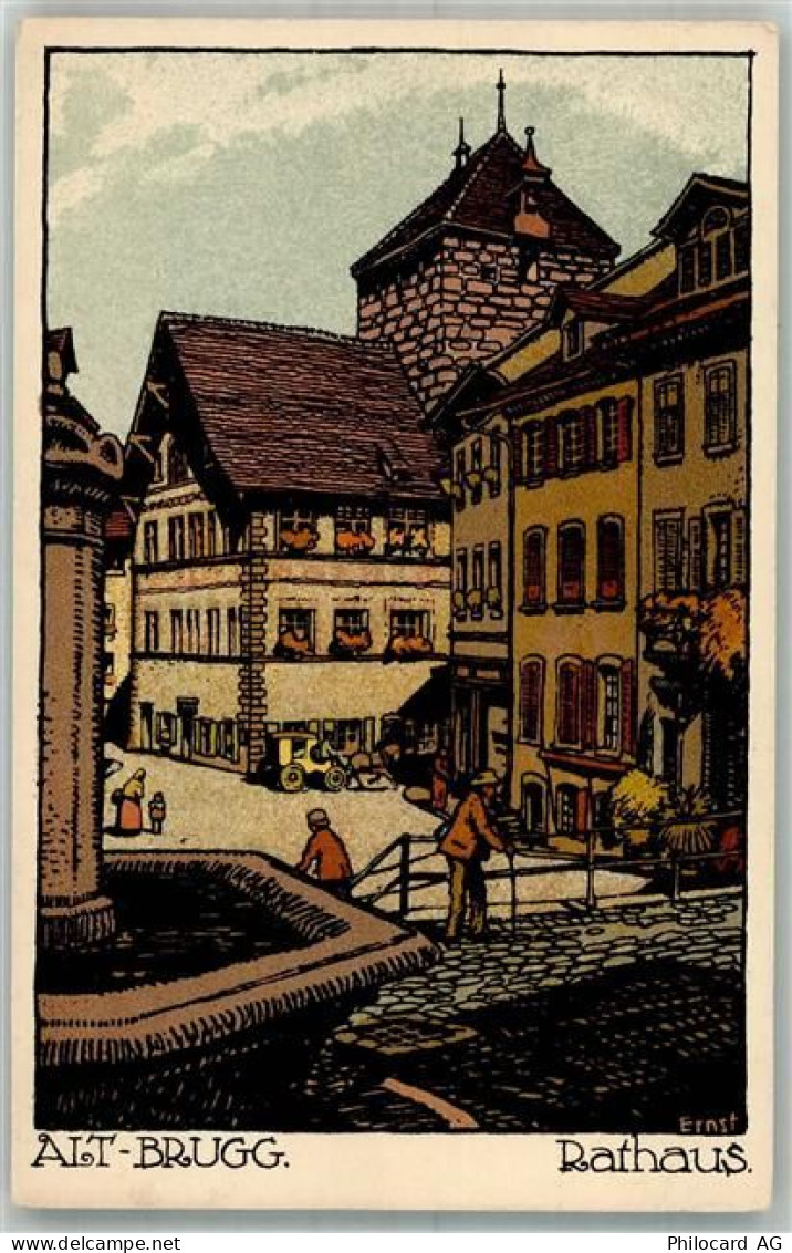 5200 Brugg AG Künstlersteindruck Rathaus - 13581827