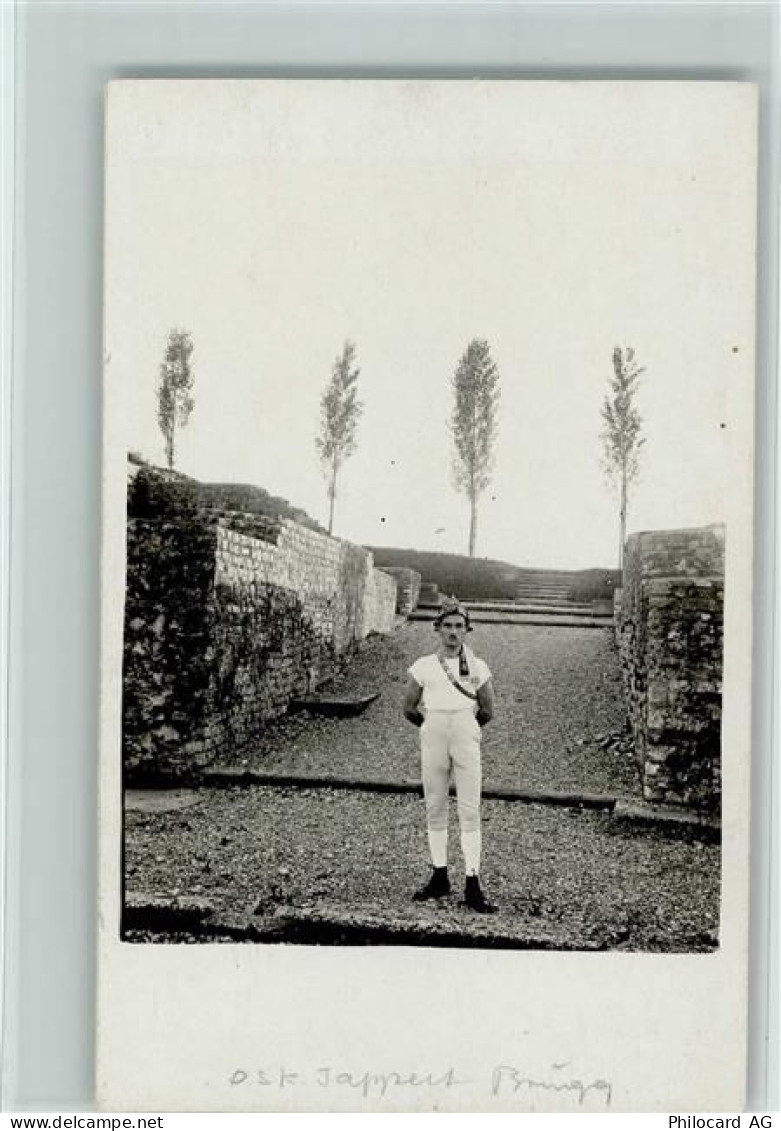 5210 Windisch 1920 - Privatfoto AK - Monument Freske Theater - Turner?... - 13099151