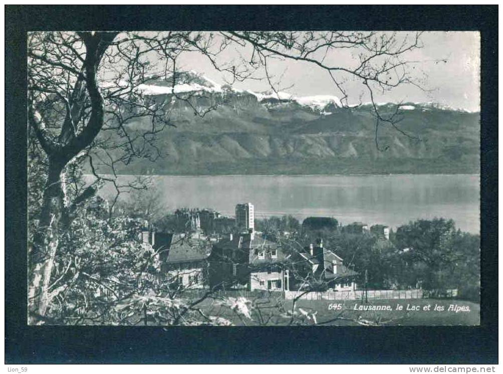 52225 / VD Vaud > Lausanne - LE LAC ET LES ALPES Suisse Switzerland Schweiz Svizzera # 645 pc mint postcard
