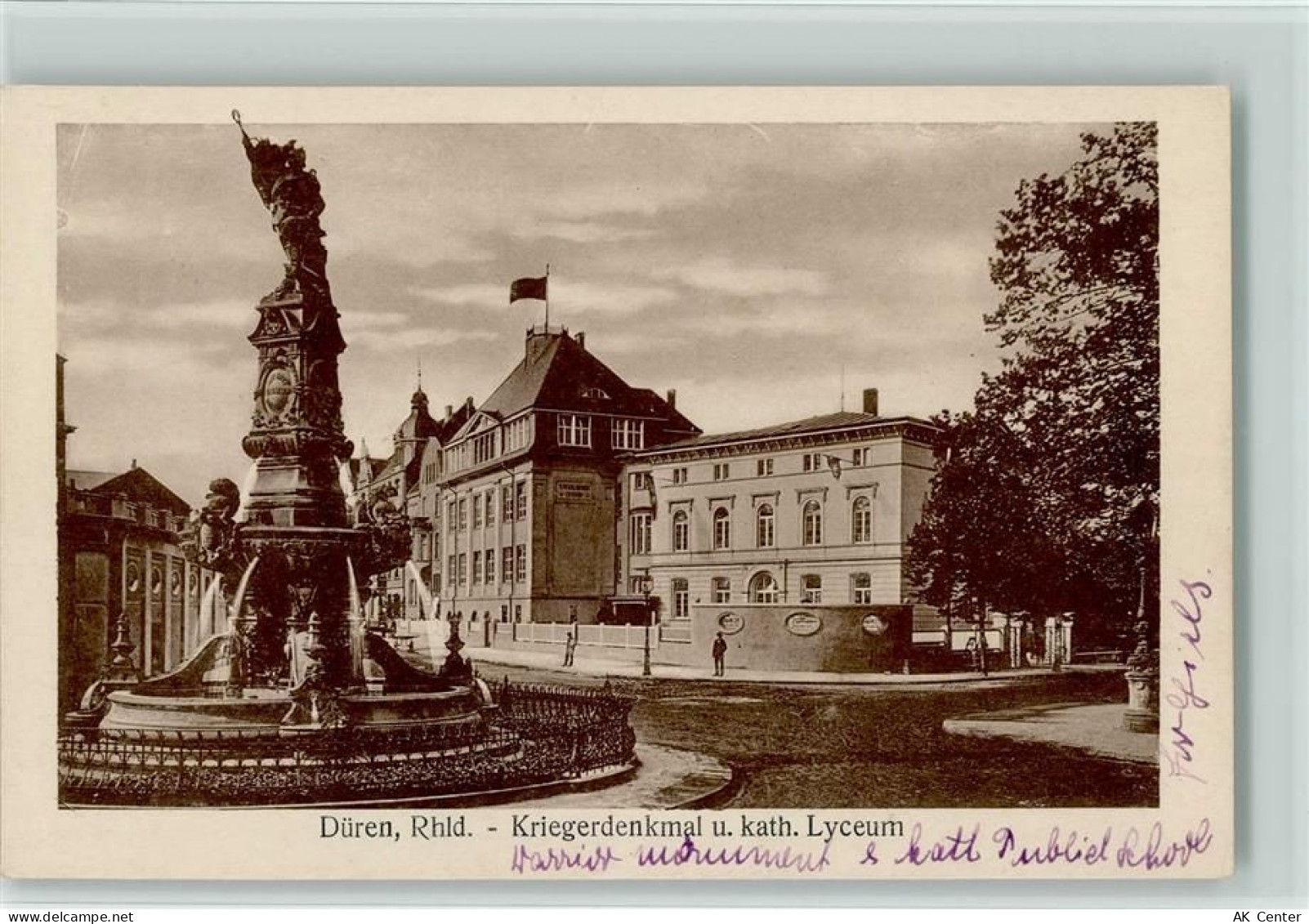 52349 W5160 Düren - Kriegerdenkmal Kath. Lyceum - 11012189