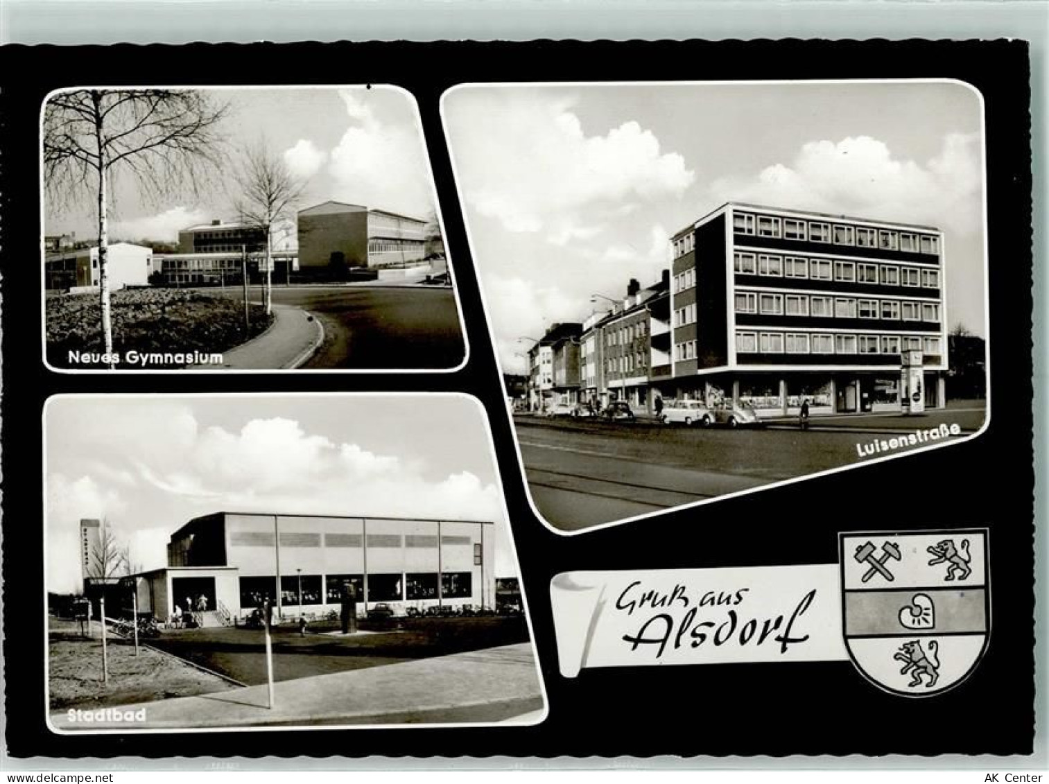 52477 W5110 Alsdorf , Rheinl - Neues Gymnasium Luisenstraße Stadtbad - 13139065