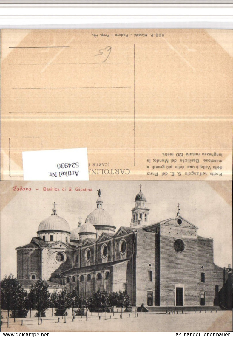 524930,Veneto Padova Padua Basilica S. Giustina Kirche