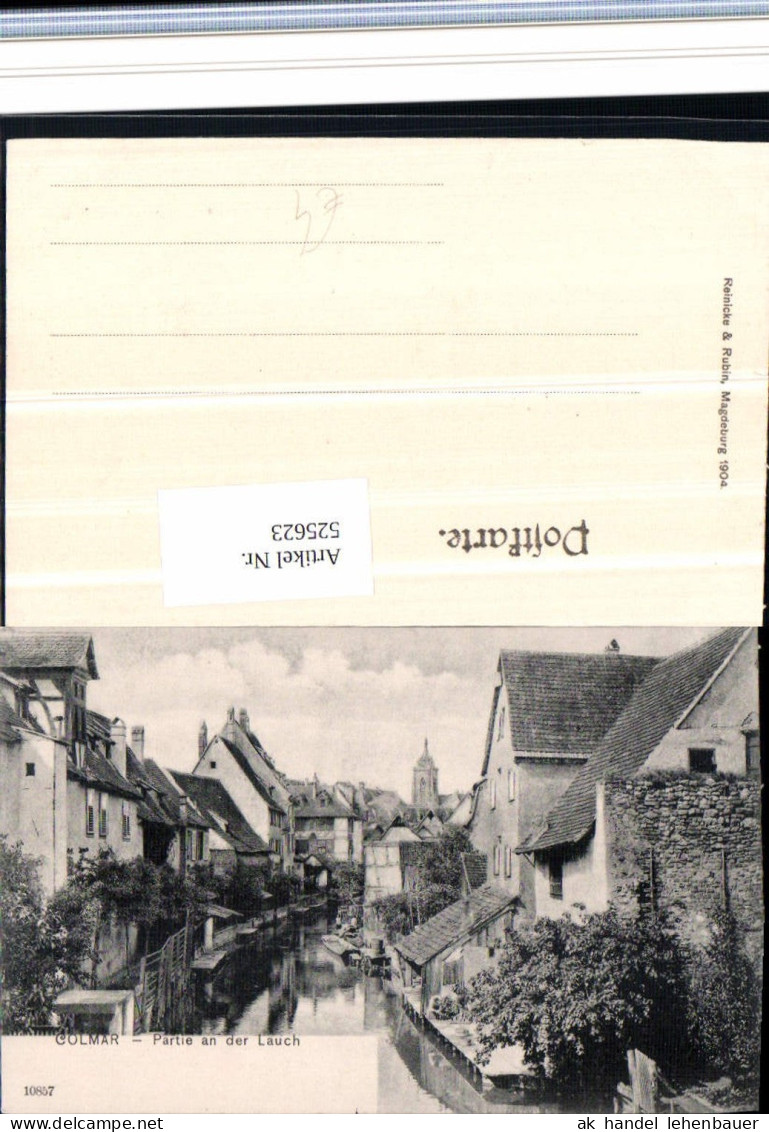 525623,Elsass Haut Rhin Colmar im Elsass Partie a.d. Lauch