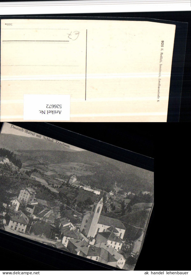 526672,Deutsch-Matrei m. Schloß Trautson Matrei am Brenner pub Redlich 925