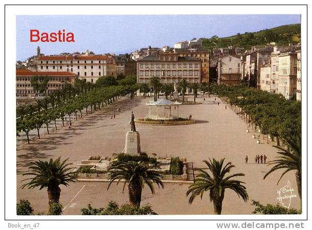 {52668} 20 2B Haute Corse Bastia , La Place Saint Nicolas ; animée