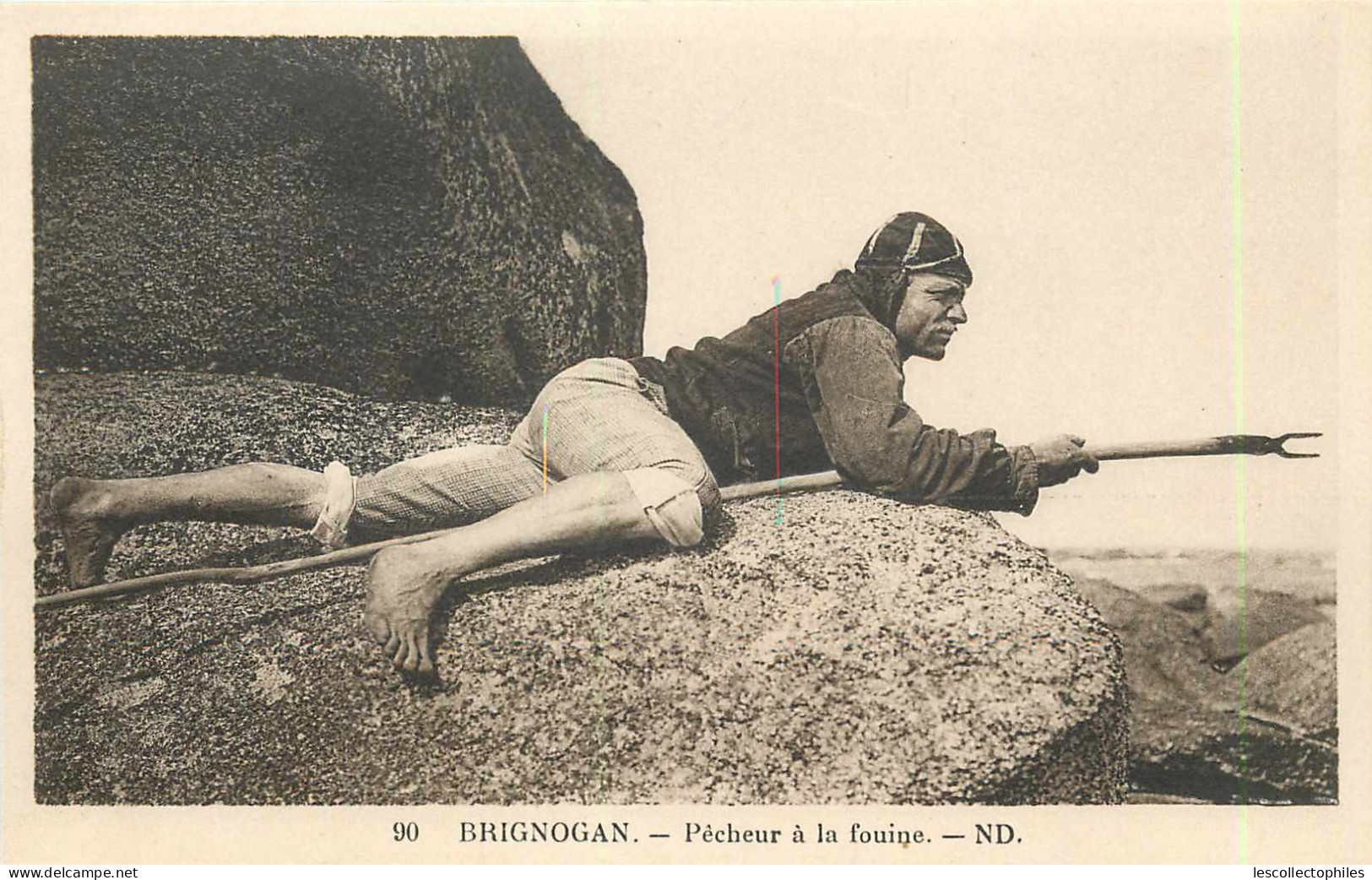 52899 - BRIGNOGAN PLAGE - PECHEUR A LA FOUINE