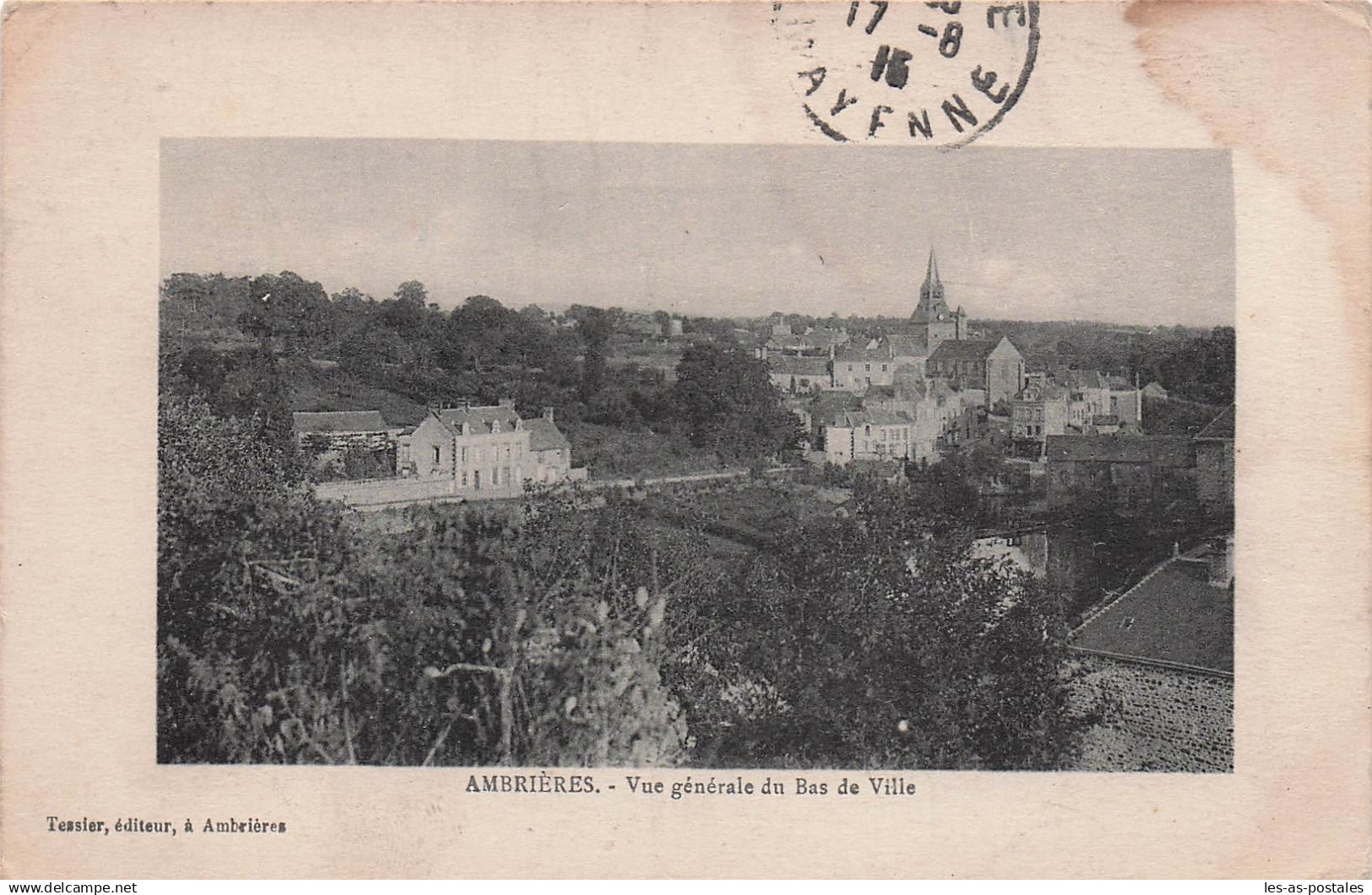 53 AMBRIERES LES VALLEES VUE GENERALE DU BAS DE VILLE