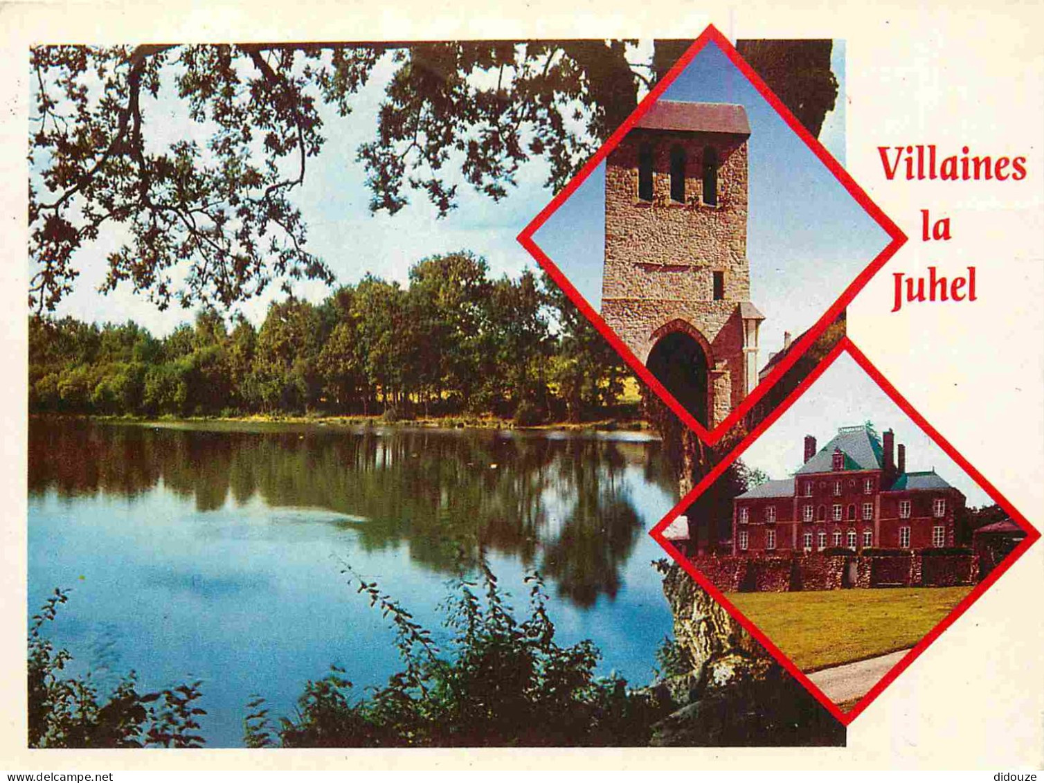 53 - Villaines la Juhel - Multivues - le vieux clocher - L'orgerie - L'étang des Perles - CPM - Voir Scans Recto-Verso