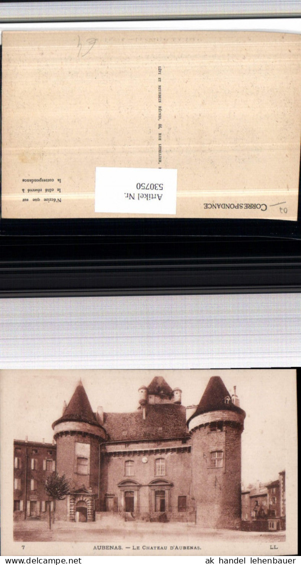 530750,France Aubenas Le Chateau d Aubenas Schloss