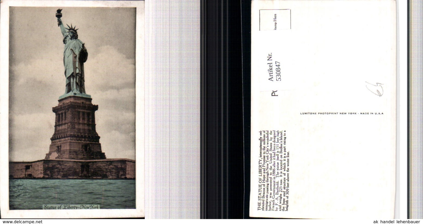 530848,USA New York City Statue of Liberty Freiheitsstatue