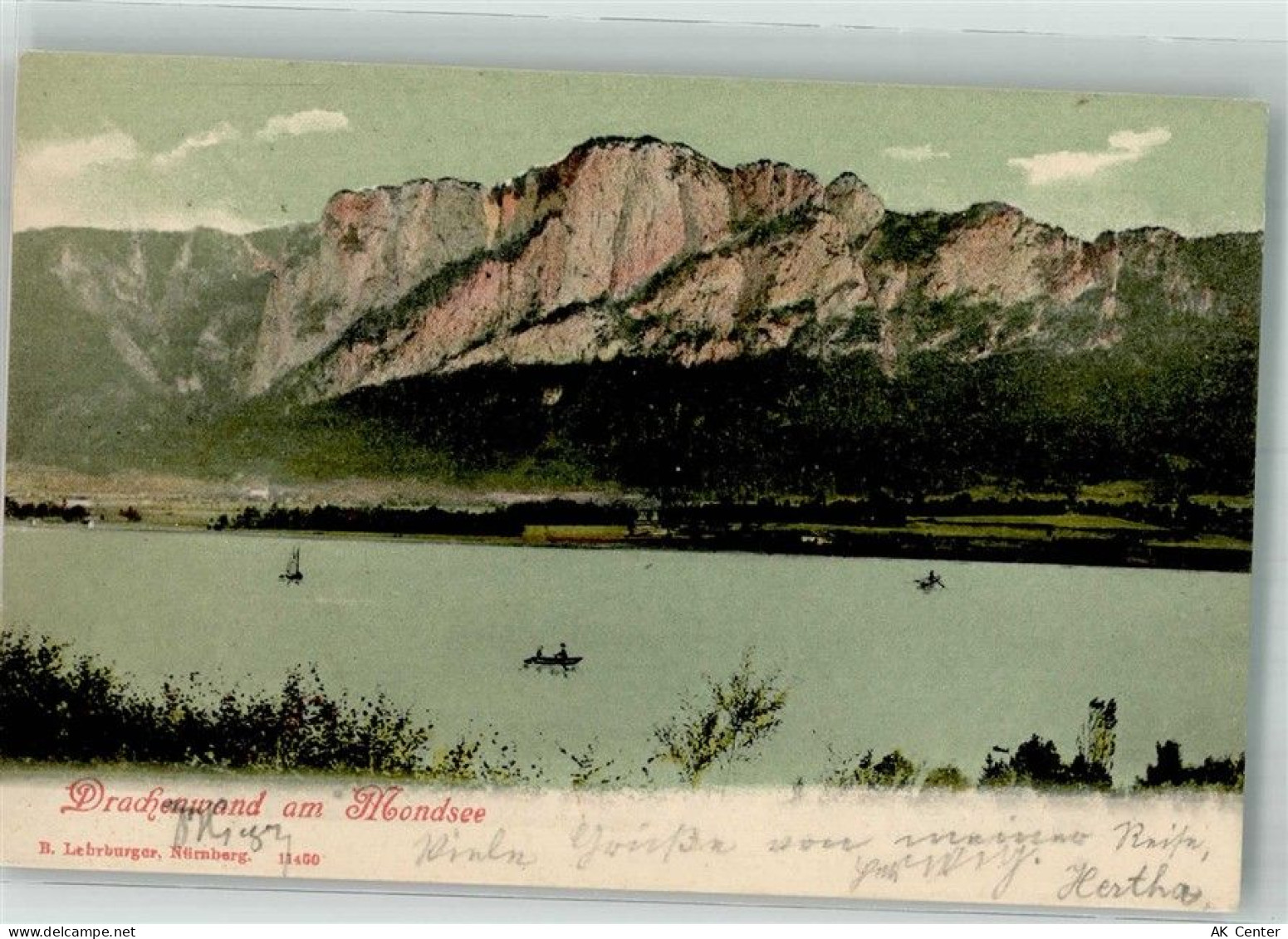 5310 Mondsee 1906 Foto AK Mondsee Drachenwand - 38242640