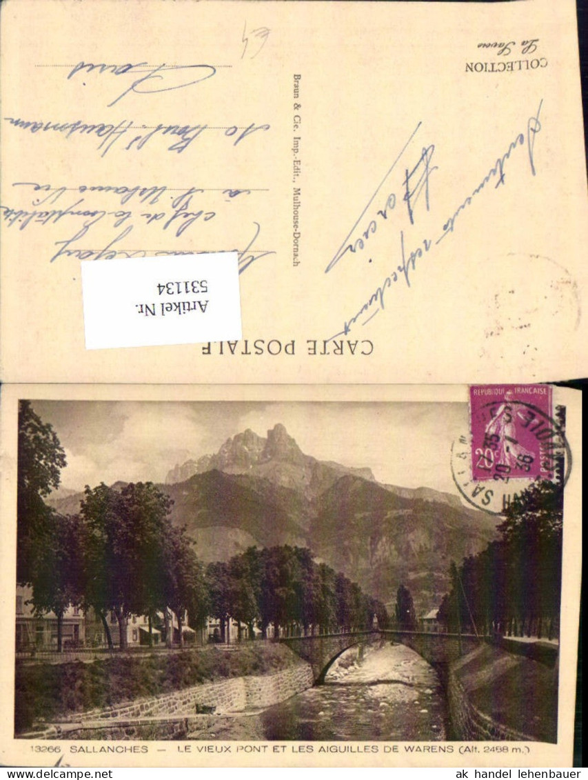 531134,France Haute Savoie Sallanches Mont Blanc Le Vieux Pontes