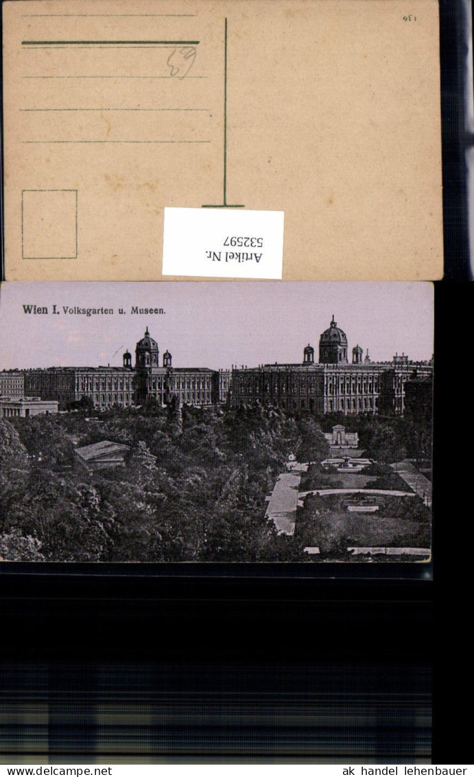 532597,Wien Innere Stadt Volksgarten Museen