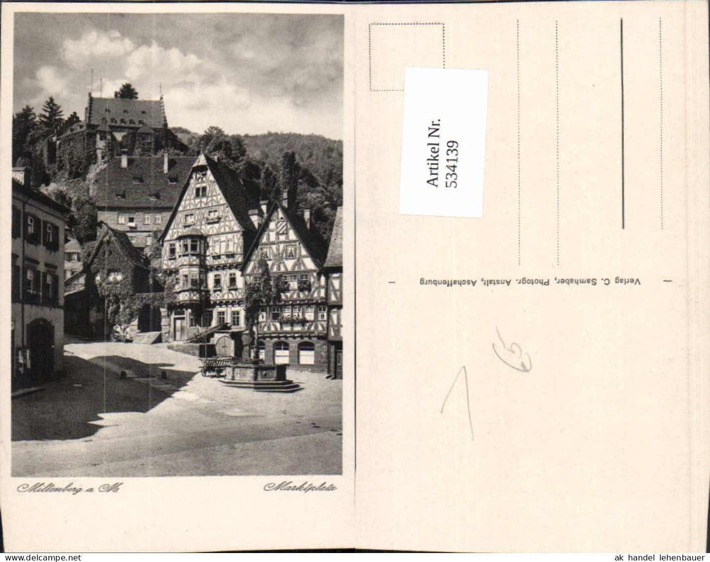 534139,Miltenberg a. Main Marktplatz