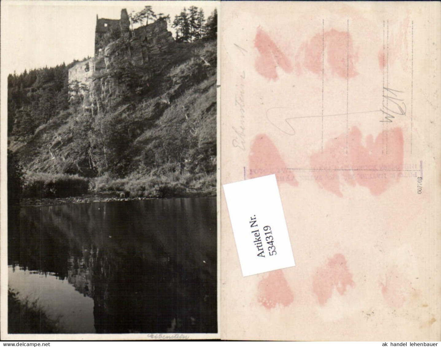534319,seltene Foto-AK Ruine Eibenstein b. Waidhofen an der Thaya
