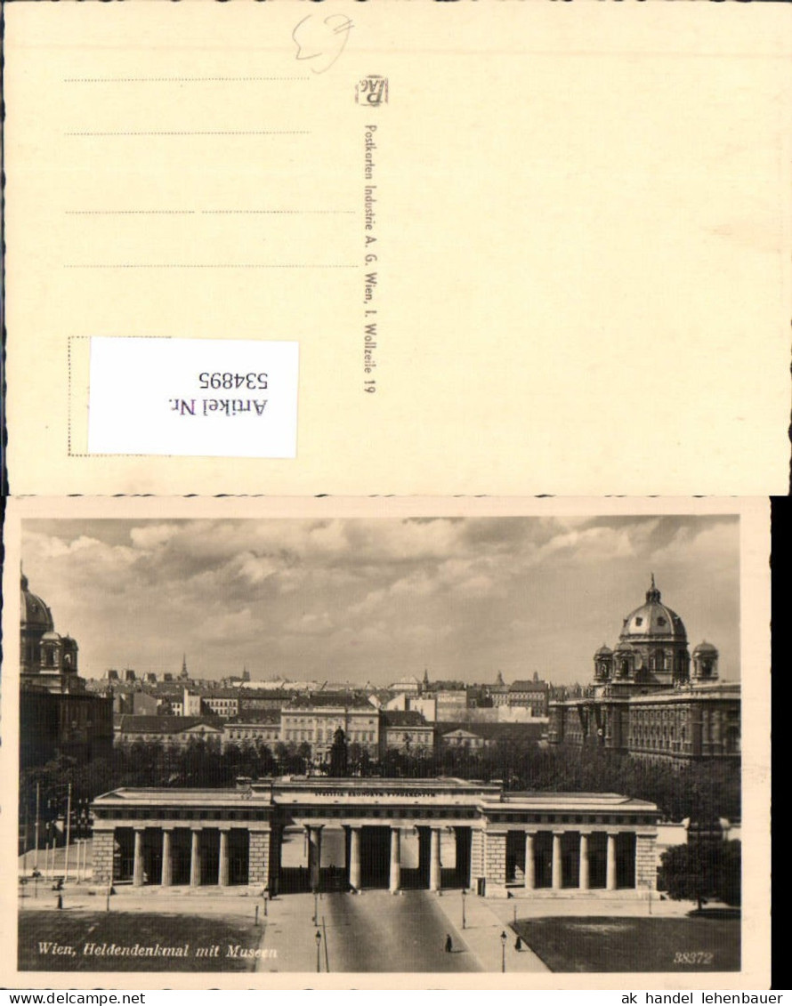 534895,Wien Innere Stadt Heldendenkmal Museen