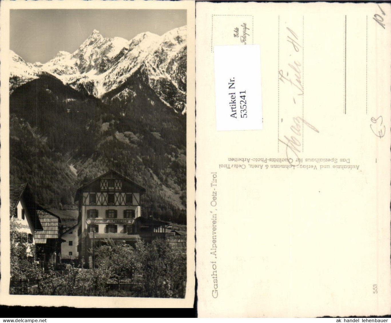 535241,Gasthaus Alpenverein Oetz Öetz Tirol