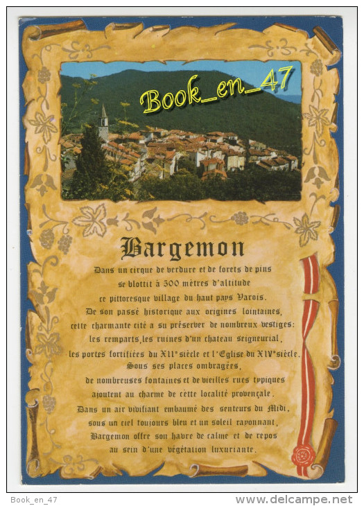 {53528} 83 Var Bargemon ; vue générale. " en baisse "