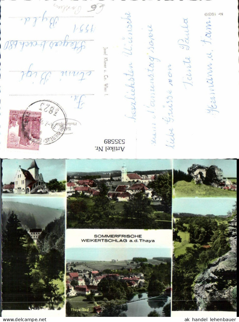 535589,Weikertschlag an der Thaya Raabs an der Thaya Postbus Bus Autobus