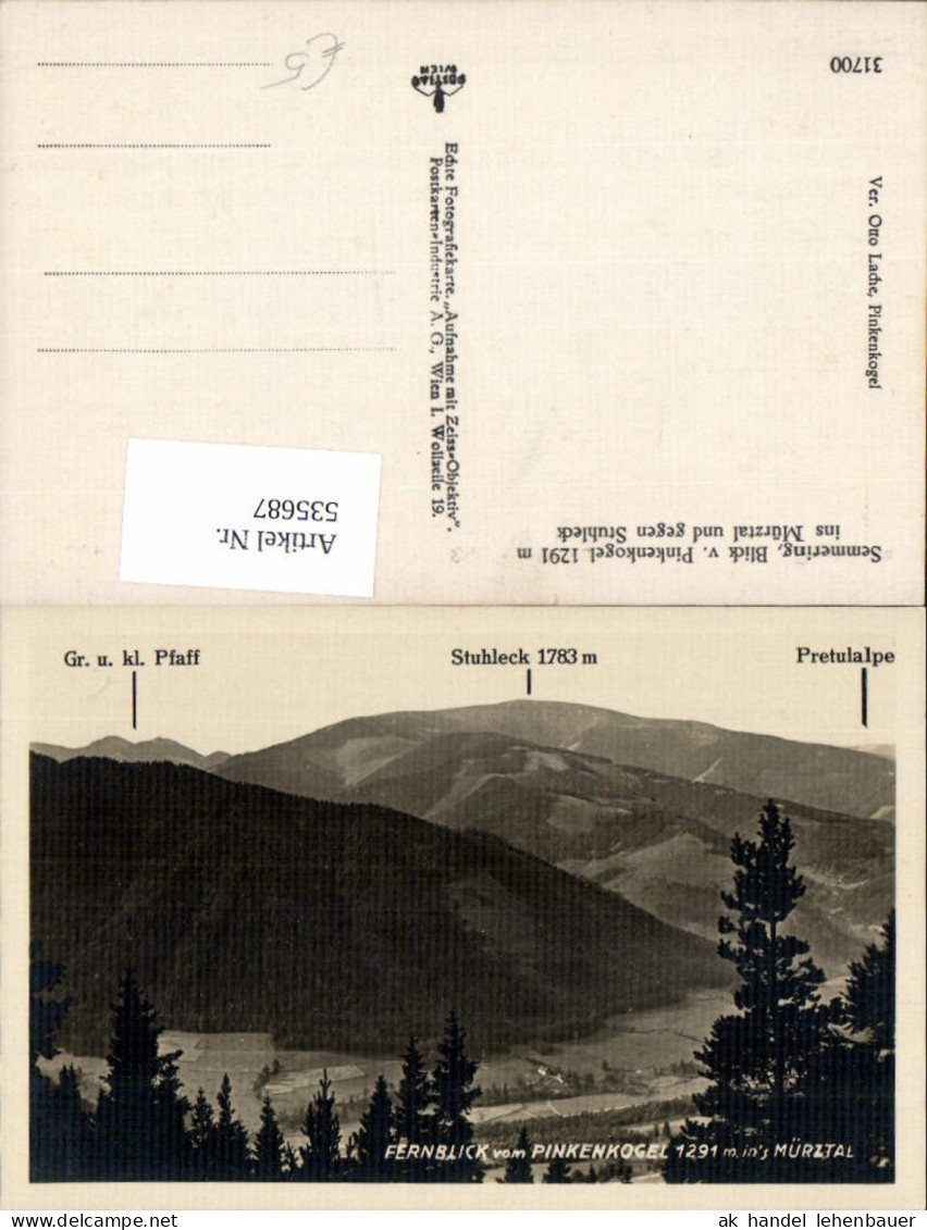 535687,Semmering Pinkenkogel in Mürztal Stuhleck Steinhaus am Semmering