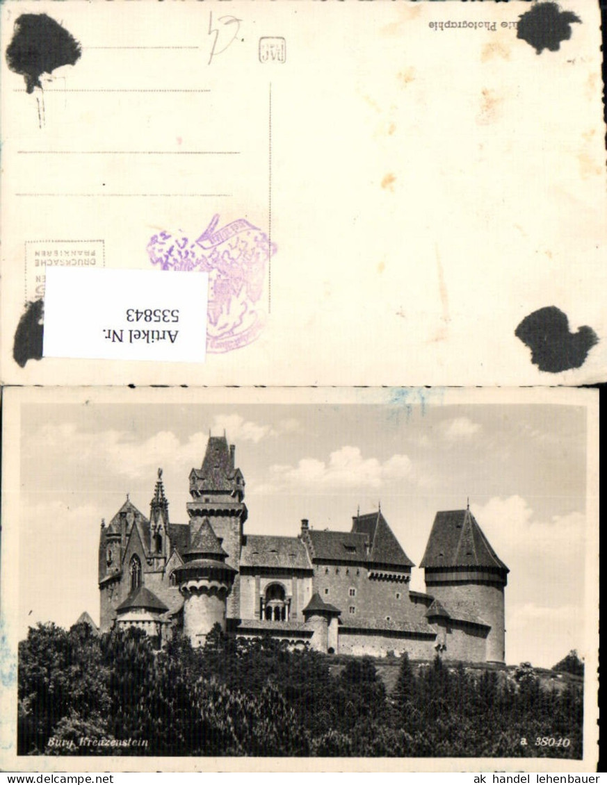 535843,Burg Kreuzenstein bei Leobendorf Korneuburg