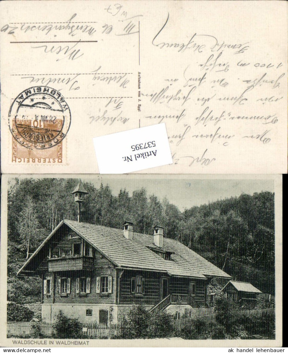 537395,Waldschule Krieglach Alpl 1925
