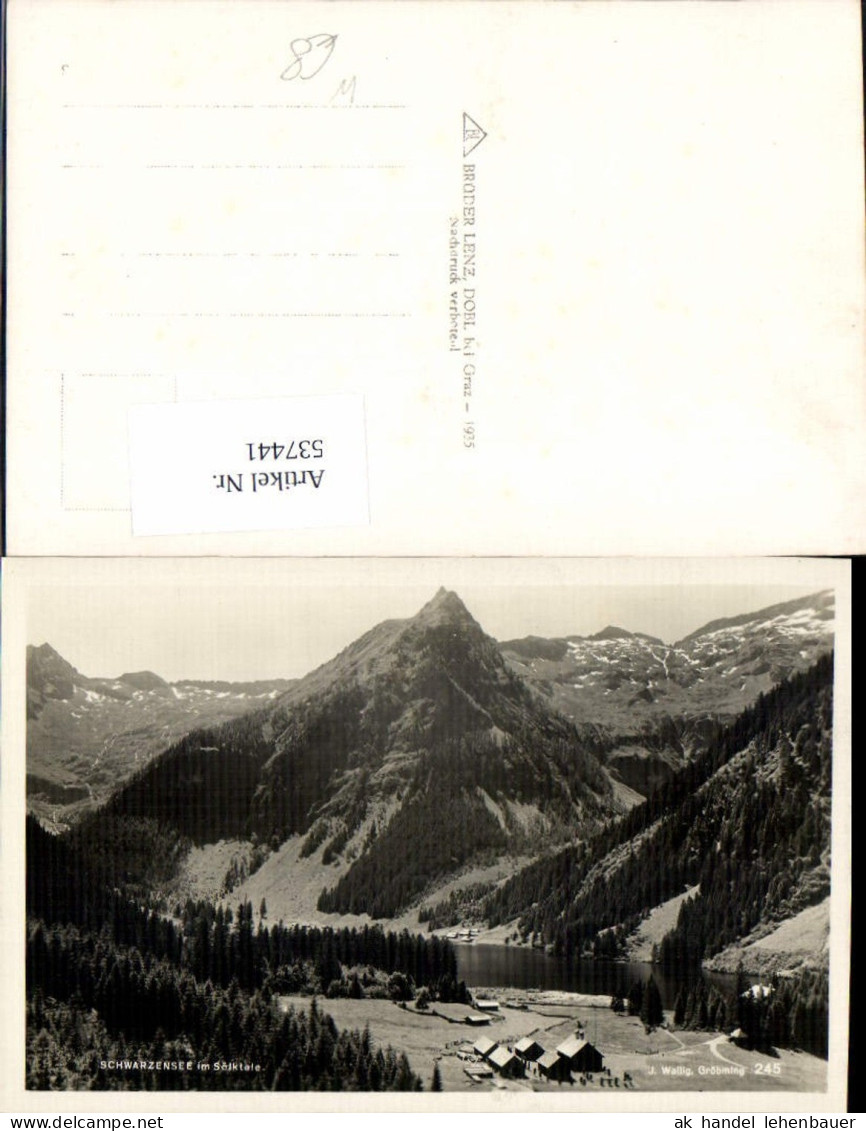 537441,Schwarzensee im Sölktal b. Gröbming pub J. Wallig Gröbming Nr. 245
