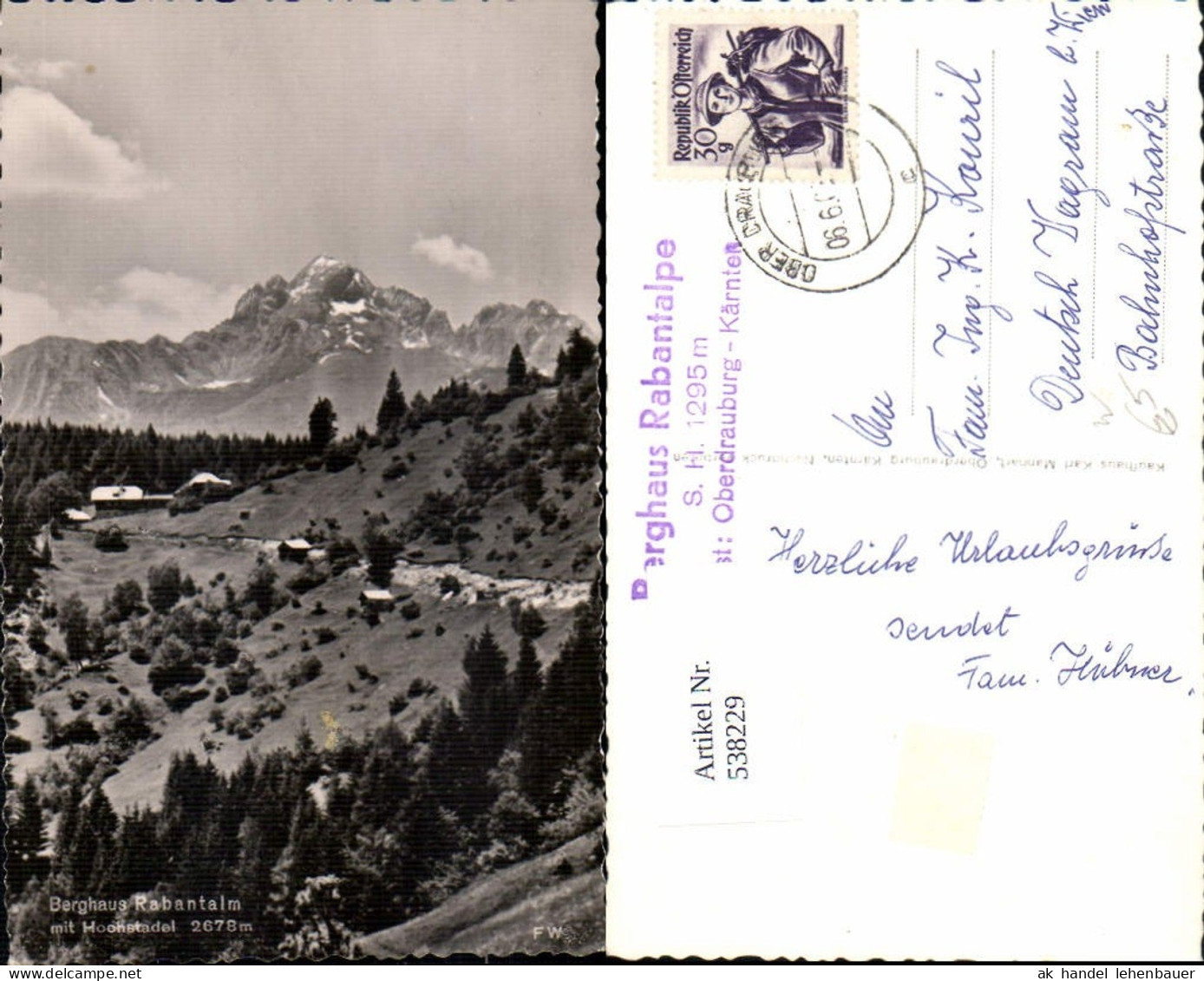538229,Berghaus Rabantalm Oberdrauburg Ober Drauburg