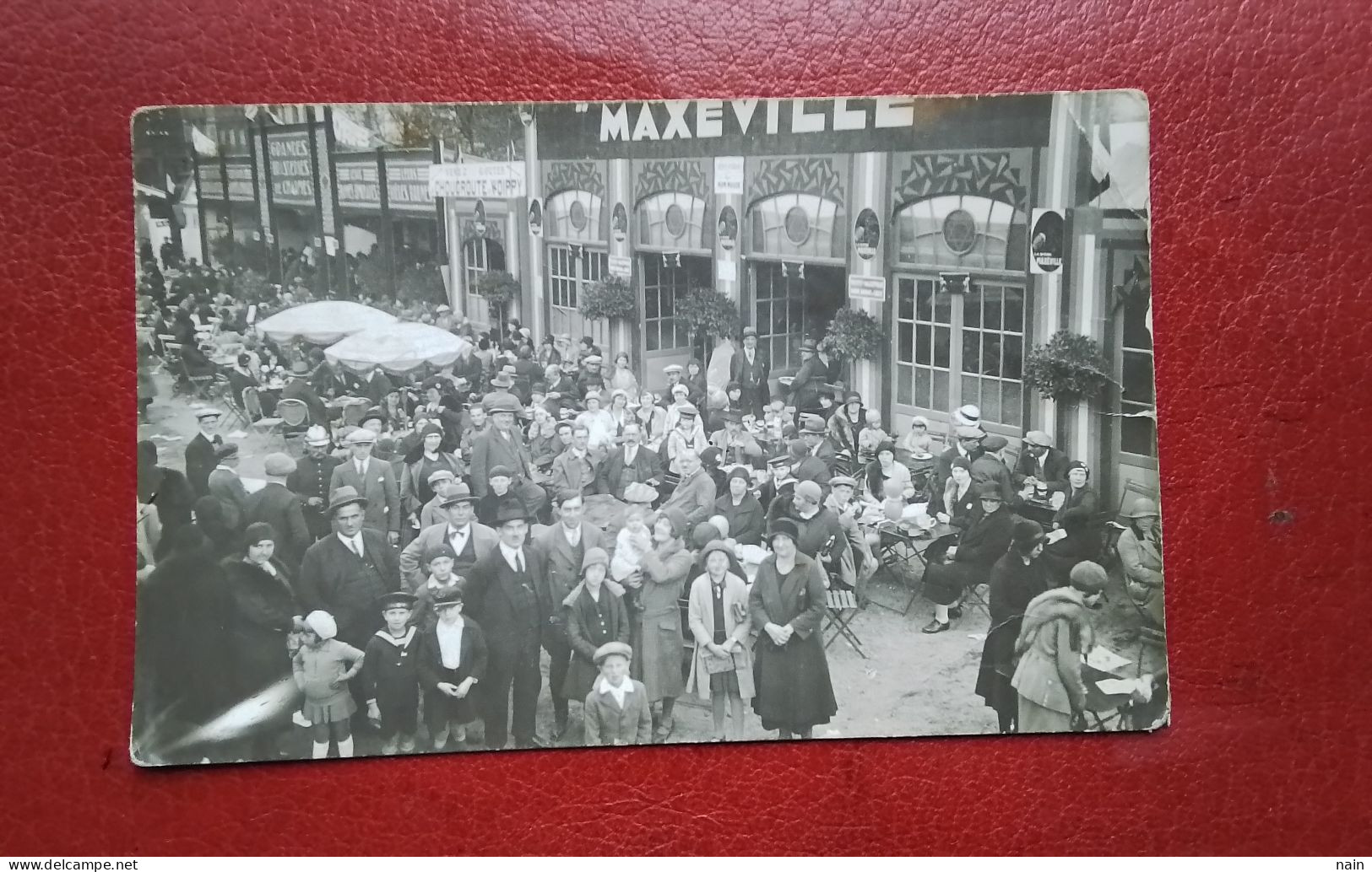 54 -MAXEVILLE - CARTE PHOTO - " GRANDES BRASSERIES DE CHARMES DE MAXEVILLE " - CHOUCROUTE WOIPPY - - " TRES RARE " -