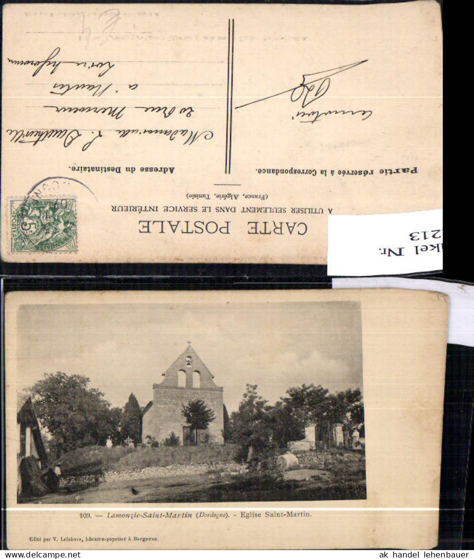 541213 France Lamonzie-Saint-Martin Dordogne Eglise Saint-Martin Kirche