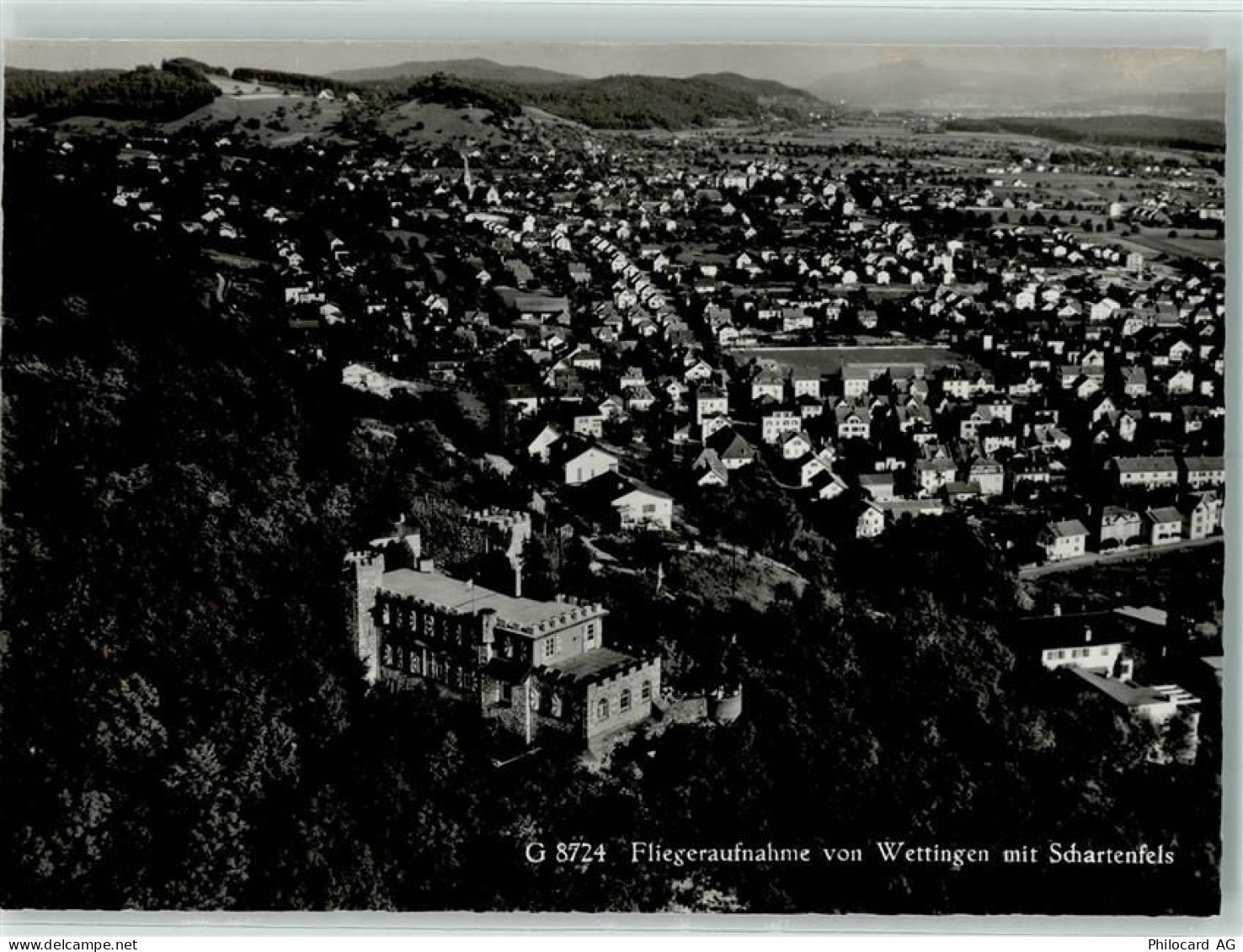 5430 Wettingen - Fliegeraufnahme mit Schartenfels - 13146343