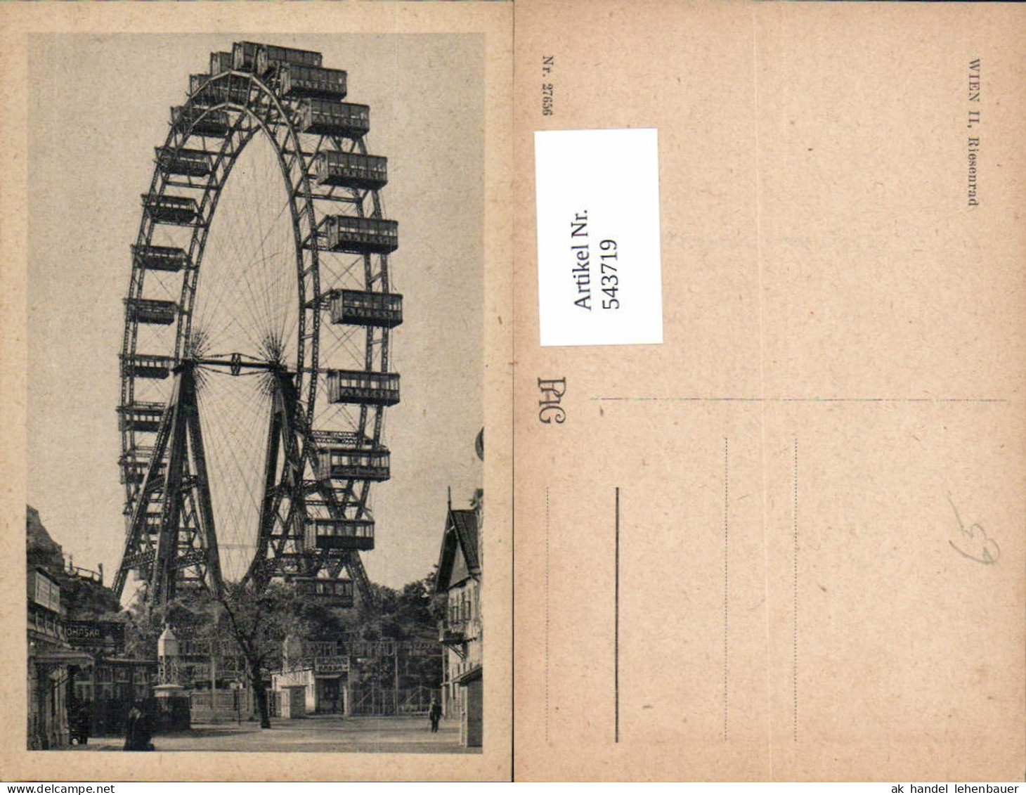 543719,Wien Leopoldstadt Prater Riesenrad