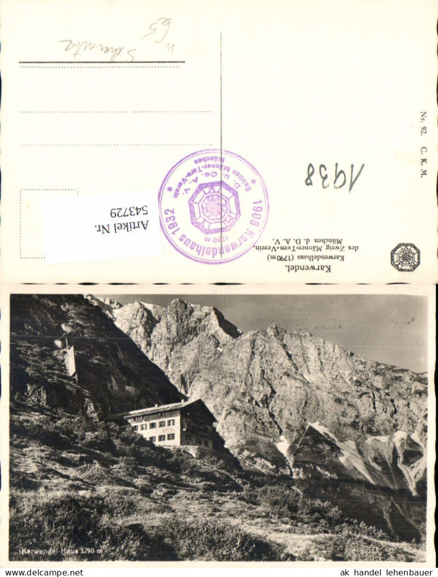 543729,Karwendelhaus bei Eng Vomp Scharnitz