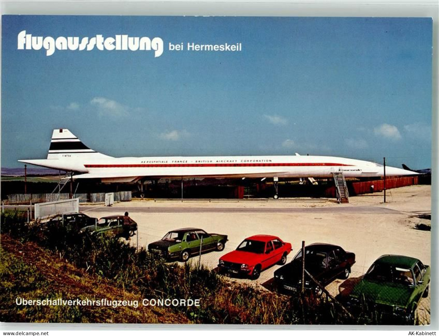 54411 W5508 Hermeskeil Foto AK Flugausstellung Concorde Oldtimer - 38143048