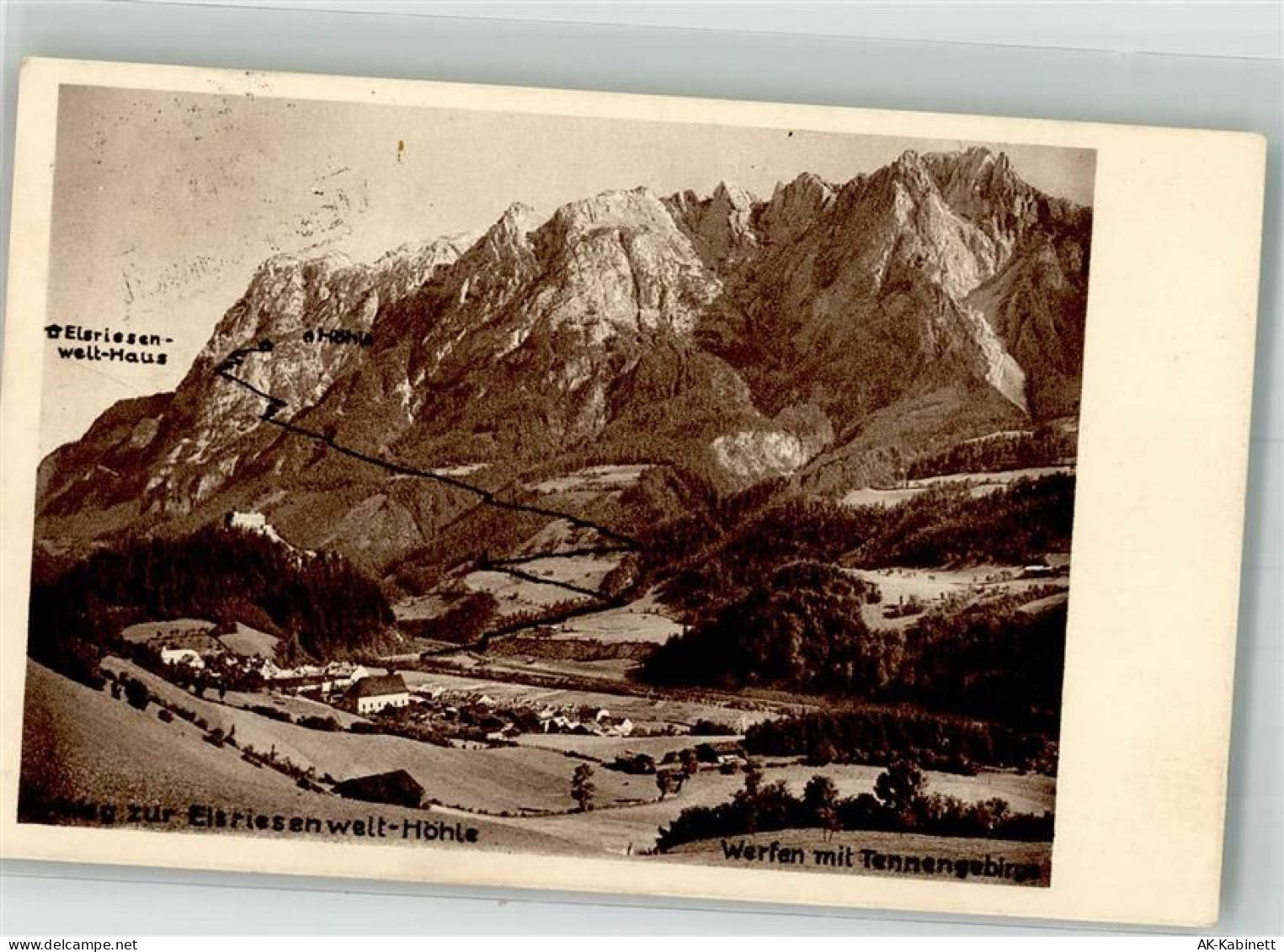 5450 Werfen 1927 Foto AK Tennengebirge - 38066110
